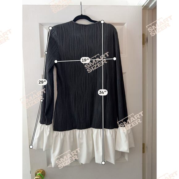 Cute Black and White Shein Dress Size XLarge - Picture 3 of 6